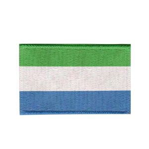 Patch Sublimado Bandeira Serra Leoa 5,5x3,5 Bordado