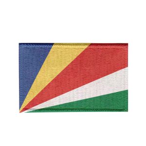 Patch Sublimado Bandeira Seychelles 5,5x3,5 Bordado
