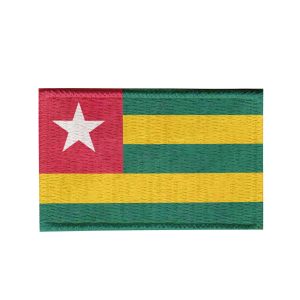 Patch Sublimado Bandeira Togo 5,5x3,5 Bordado