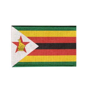 Patch Sublimado Bandeira Zimbábue 5,5x3,5 Bordado