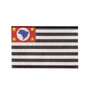 Patch Sublimado Bandeira São Paulo 8,0x5,5 Bordado