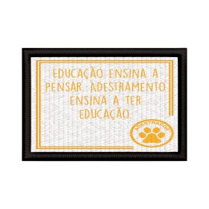 Patch Sublimado Adestrador Profissional Adestramento Ensina