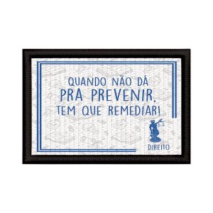 Patch Sublimado Direito Dama Justiça Prevenir E Remediar