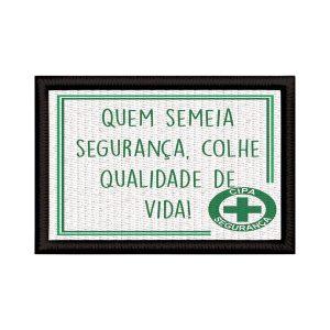 Patch Sublimado CIPA Segurança Trabalho Símbolo Qualidade