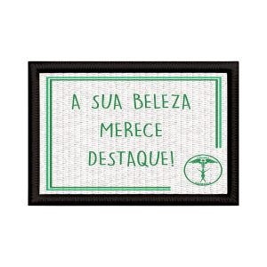 Patch Sublimado Beleza E Estética Esteticista Clínica Frase