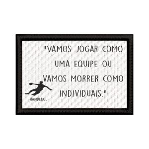 Patch Sublimado Handebol Frase Presente Andebol Brasil