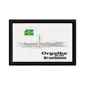 Patch Sublimado Bandeira Brasília Orgulho Brasiliense