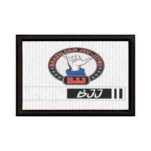 Patch Sublimado Faixa Branca Jiu Jitsu Brasileiro Brazilian