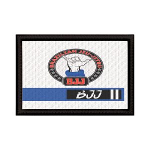 Patch Sublimado Faixa Azul Jiu Jitsu Brasileiro Brazilian