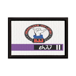 Patch Sublimado Faixa Roxa Jiu Jitsu Brasileiro Brazilian