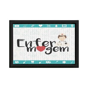 Patch Sublimado Enfermagem Amor Enfermeira Técnico Profissão