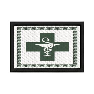 Patch Sublimado Farmácia Cruz Lâmpada Cobra Enfermeiros