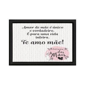 Patch Sublimado Frase Amor Mãe Único Presente Dia Das Mães