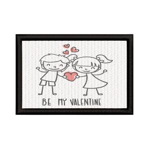 Patch Sublimado Presente Dia Dos Namorados Be My Valentine