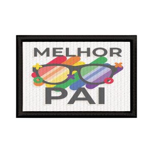 Patch Sublimado Melhor Pai Do Mundo Presente Dia Pais LGBT