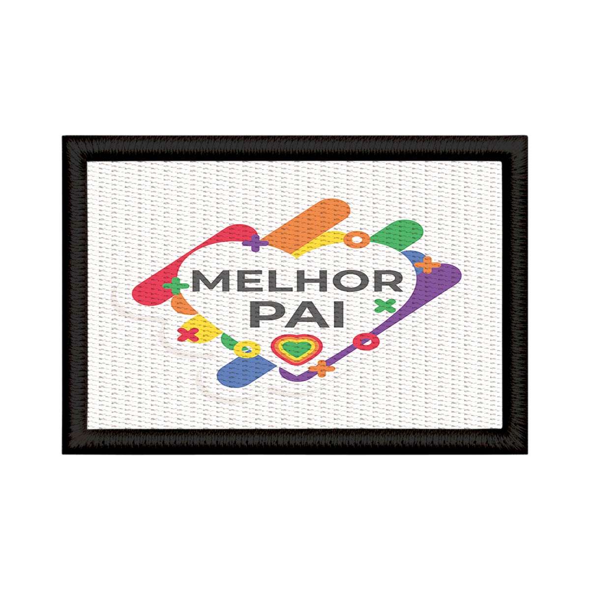 Patch Sublimado Melhor Pai Do Mundo Orgulho E Amor LGBT
