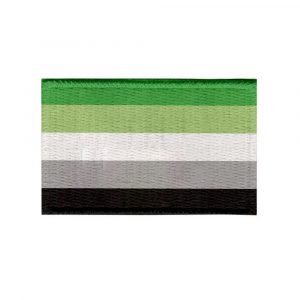 Patch Sublimado Bandeira do Orgulho Arromântico 5,5 x 3,5