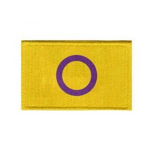 Patch Sublimado Bandeira do Orgulho Intersex 5,5 x 3,5