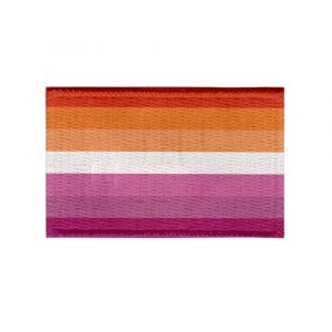 Patch Sublimado Bandeira do Orgulho Lésbico 5,5 x 3,5