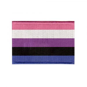Patch Sublimado Bandeira do Orgulho Gênero Fluido 8x5,5