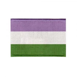 Patch Sublimado Bandeira do Orgulho Genderqueer 8x5,5
