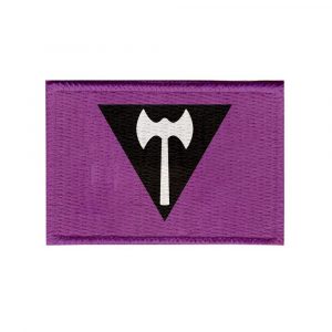 Patch Sublimado Bandeira Labrys do Orgulho Lésbico 8x5,5