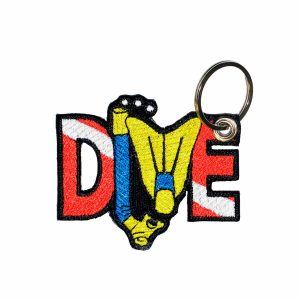 Patch Bordado - Bandeira Mergulho Snorkel DIVE AD30020-5 - Chaveiro