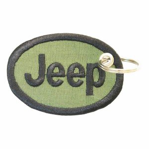 Patch Bordado - Logo Jeep Brasao Vintage Verde AD30023-05 - Chaveiro