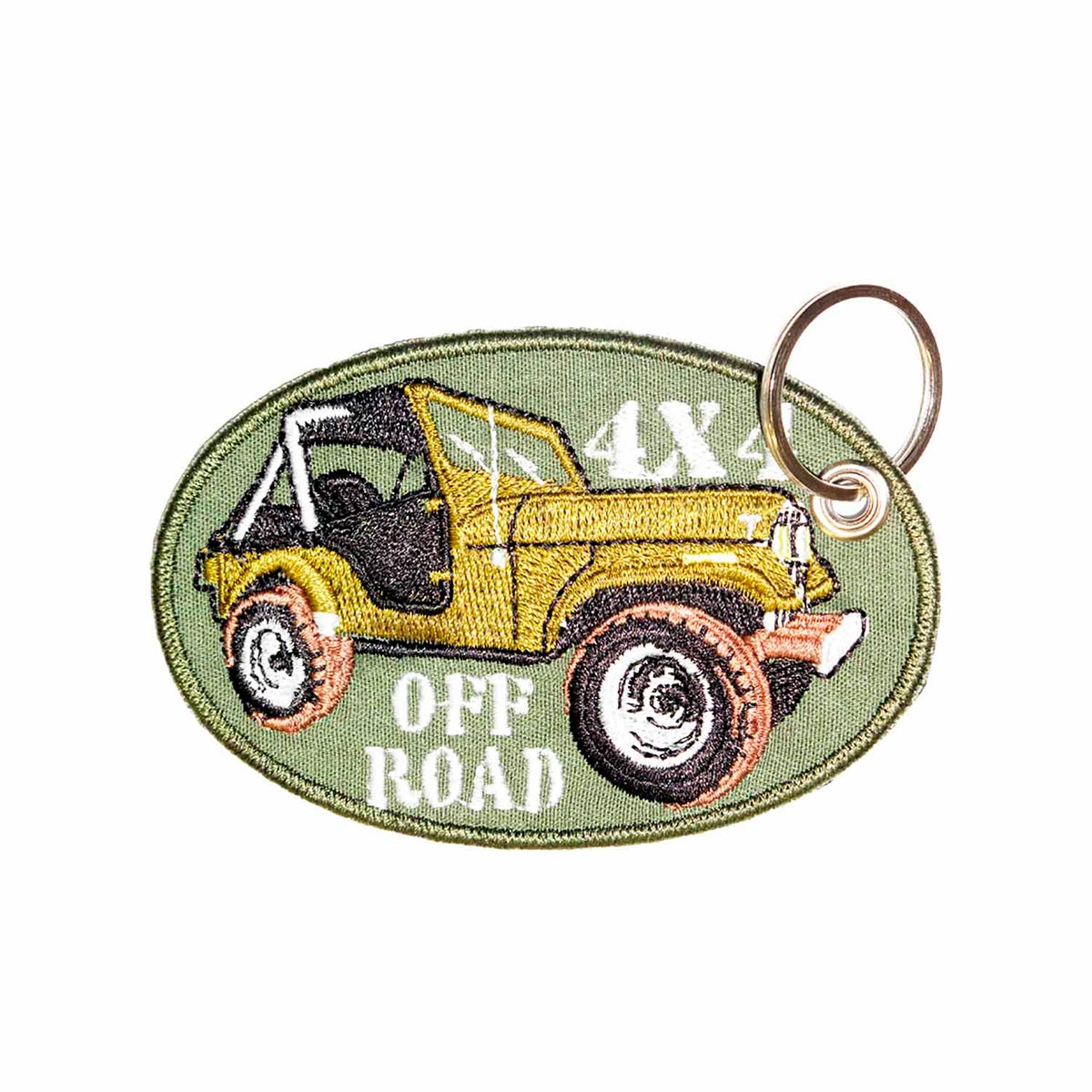 Patch Bordado - Jeep 4x4 Off Road Verde AD30045-14 - Chaveiro