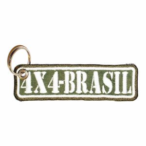 Patch Bordado - Tarja Trilha Traçao 4x4 Brasil AD30083-193 - Chaveiro
