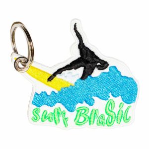 Patch Bordado - Surfista Prancha Praias Surf Brasil AD30087-217 - Chaveiro