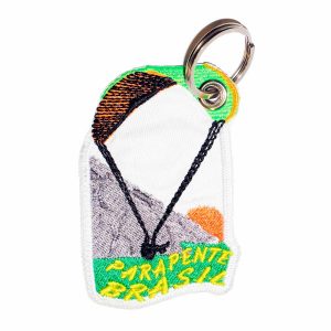 Patch Bordado - Voo Parapente Paraglider Brasil AD30093-72 - Chaveiro