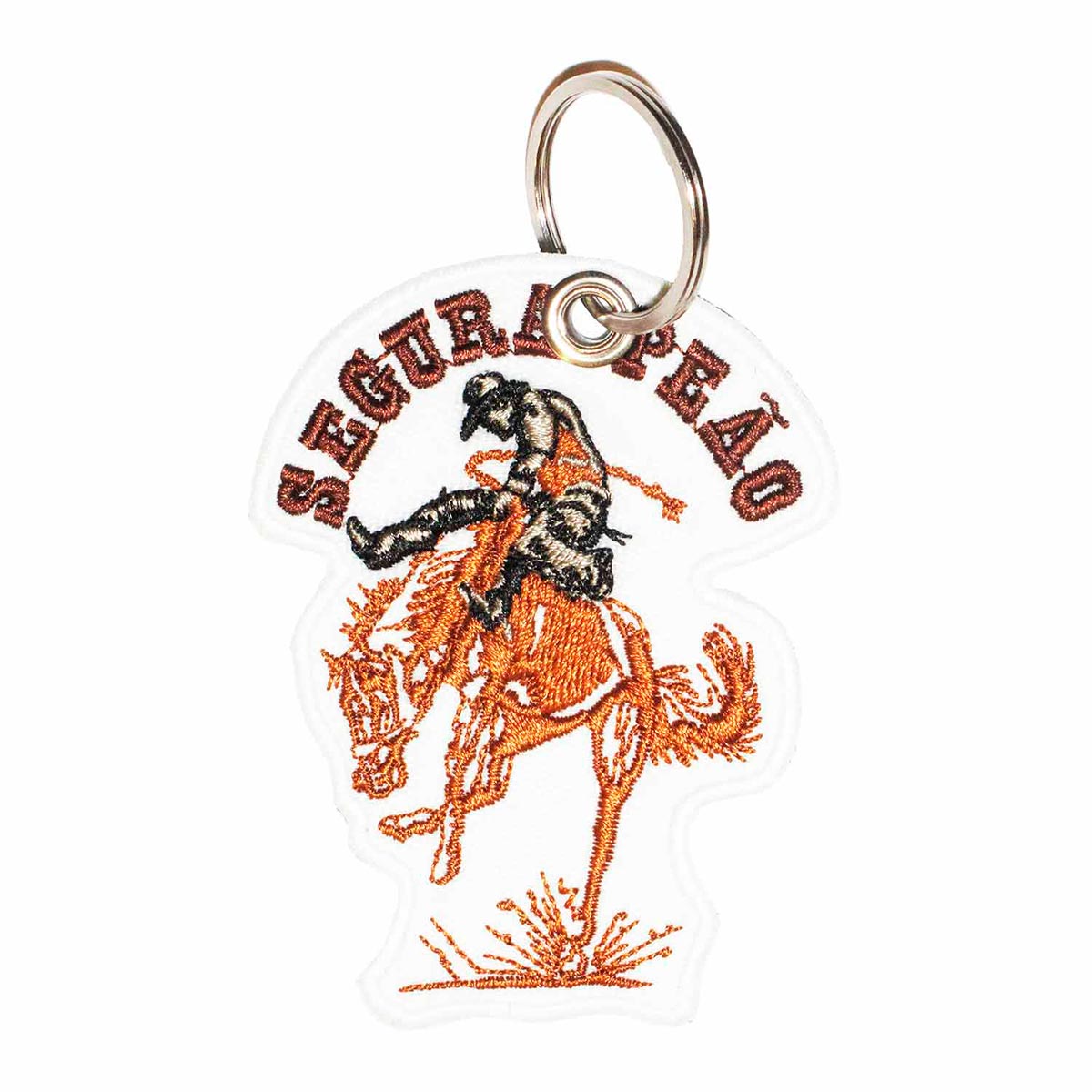 Patch Bordado - Rodeio Show Segura Peao Cavalo AD30096-155 - Chaveiro