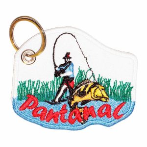 Patch Bordado - Pescaria Pantanal Tucunare Brasil AD30144-253 - Chaveiro