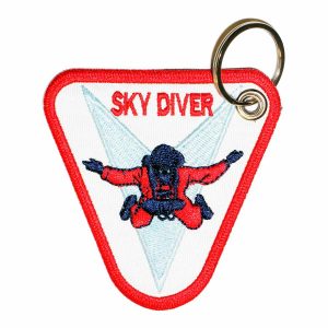 Patch Bordado - Skydiving Salto De Paraquedas AD30155-410 - Chaveiro