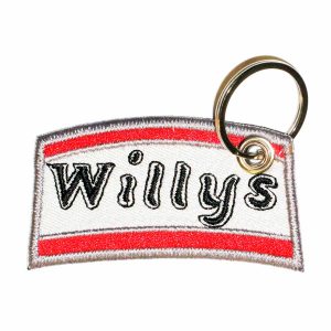 Patch Bordado - Antigo Logo Jeep Rural Willys AD30160-398 - Chaveiro