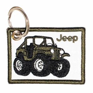 Patch Bordado - Logo Carro Jeep Pneus Off Road AD30161-49 - Chaveiro
