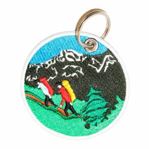 Patch Bordado - Trekking Montanhismo Trilha Montanha AD30165-440 - Chaveiro