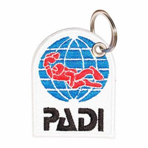 Patch Bordado - Logo Mergulhador Profissional Padi AD30168-25 - Chaveiro