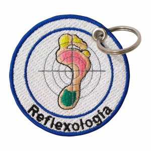 Patch Bordado - Simbolo Reflexologia Podal AP00046-107 - Chaveiro