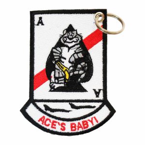 Patch Bordado - Marinha Eua Us Navy Tomcat Ace Baby AV20021-278 - Chaveiro
