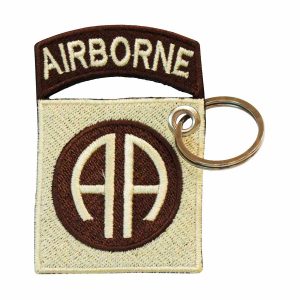 Patch Bordado - Tropa Paraquedistas Eua Airborne Tan AV20026-107 - Chaveiro