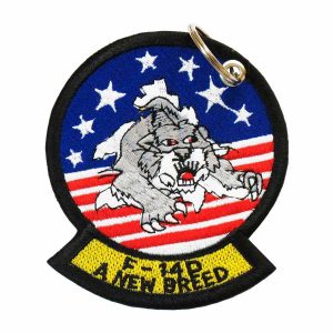 Patch Bordado - Caça Supersonico Grumman F14 Tomcat AV20053-279 - Chaveiro