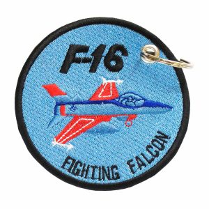 Patch Bordado - Caça A Jato Modelo F16 Falcon Guerra AV20055-265 - Chaveiro