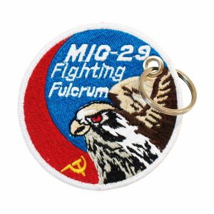 Patch Bordado - Caça Russo Guerra Urss Mig29 Pequeno AV20072-36 - Chaveiro