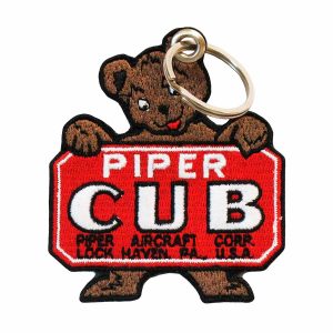 Patch Bordado - Aviação Civil Logo Piper Cub AV20078-293 - Chaveiro