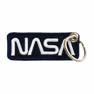 Patch Bordado - Tarja Escrito Nasa AV20124-311 - Chaveiro