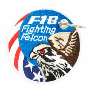 Patch Bordado -Caça Americano F16 Guerra Vietnam usa AV20140-329 - Chaveiro