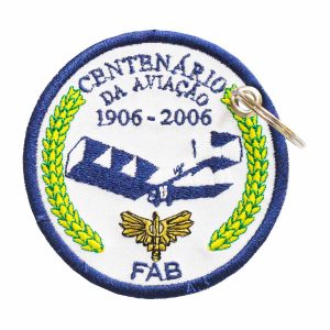 Patch Bordado - Santos Dummont Centenario Aviação AV20160-160 - Chaveiro