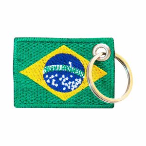 Patch Bordado - Bandeira Brasil Pequena BD50016-35G - Chaveiro